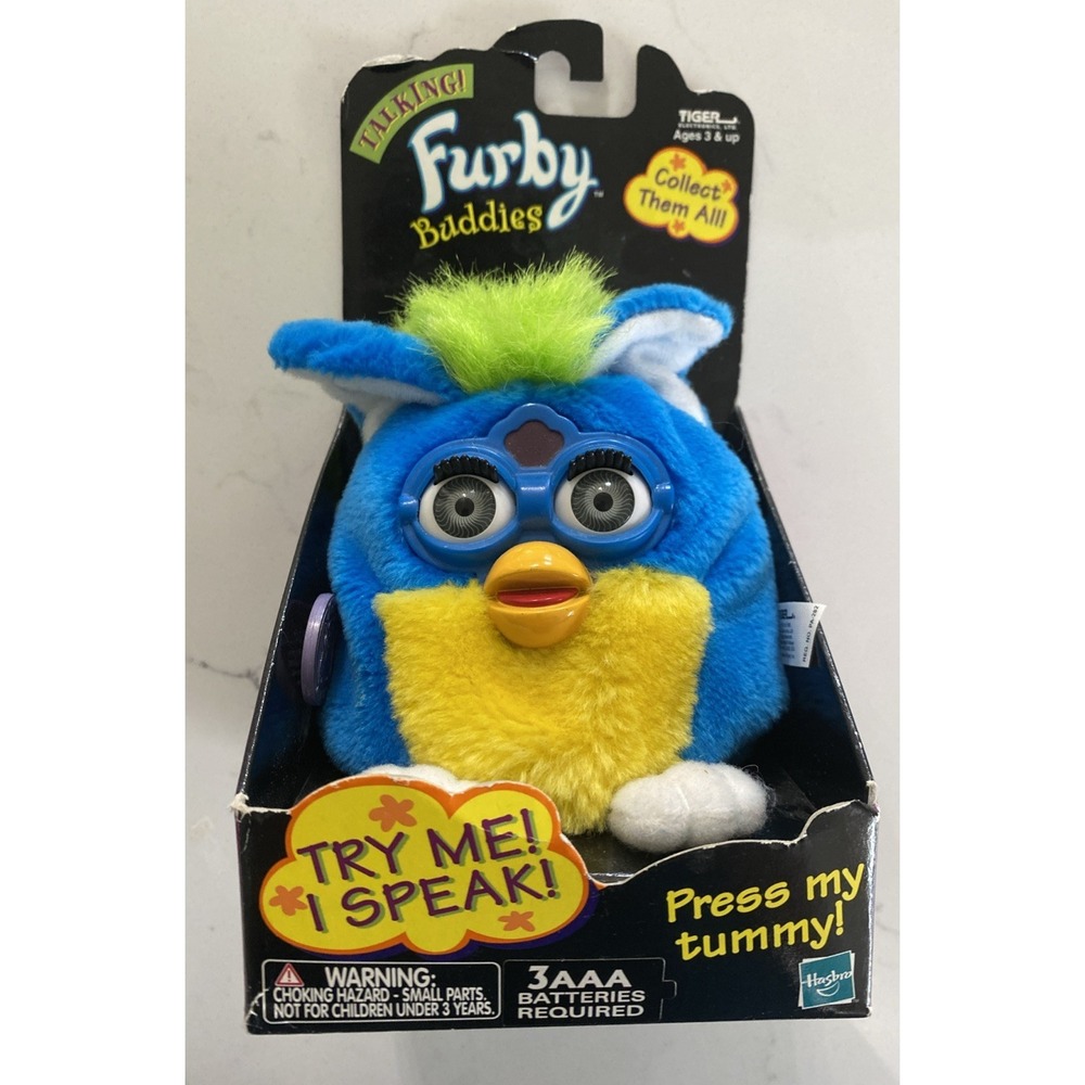 VTG 1999 Talking Furby Buddies‎ Hasbro Tiger Original Collectible 70-751 Works